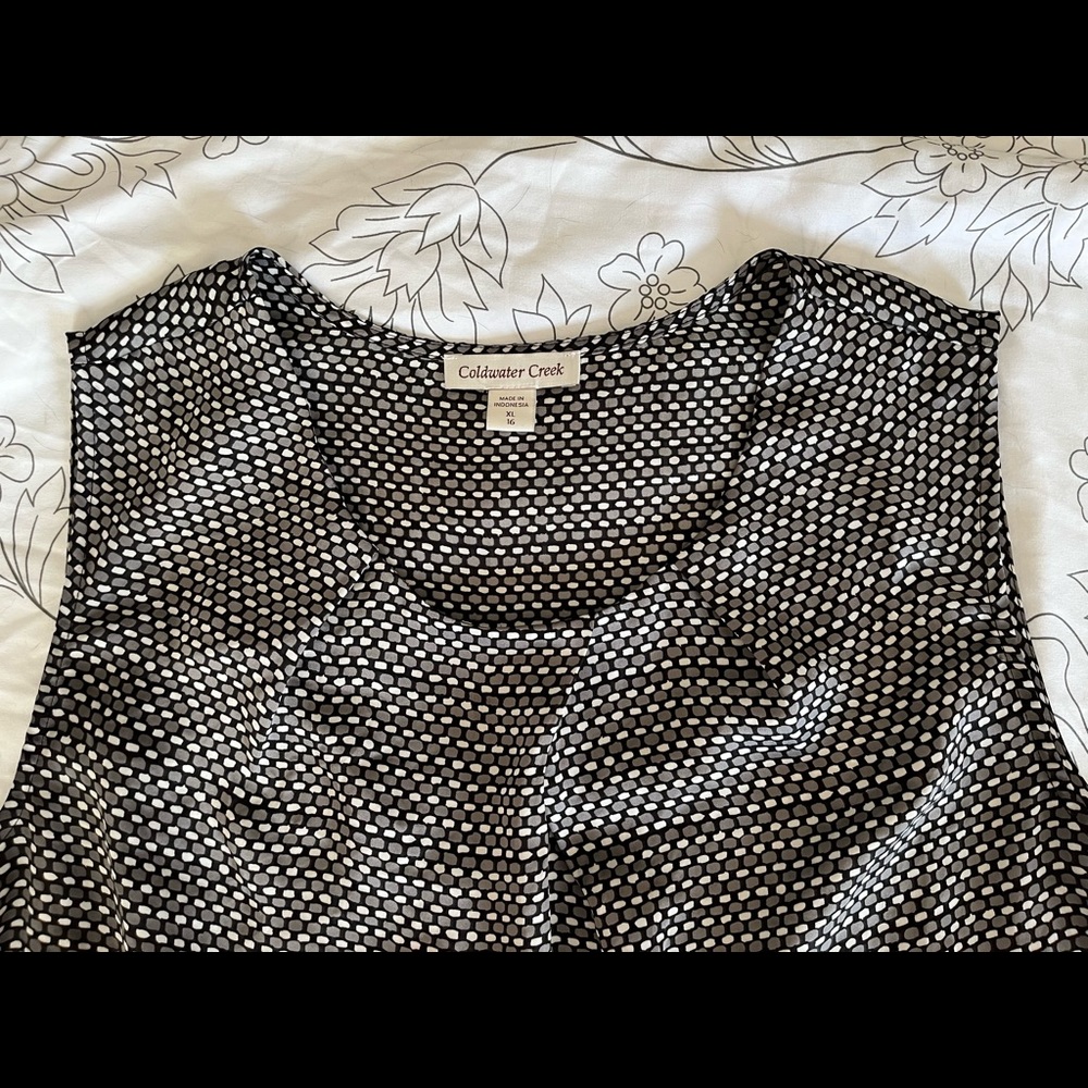 Coldwater Creek sleeveless blouse - Picture 2 of 10